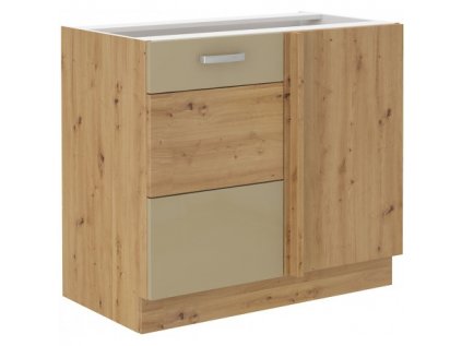 spodní kuchyňská linka rovná do rohu Artisan 105 ND 1F BB barva cappucino
