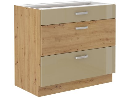 Spodní skříňka Artisan 80 D 3S BB - Premium Box Cappucino lesk