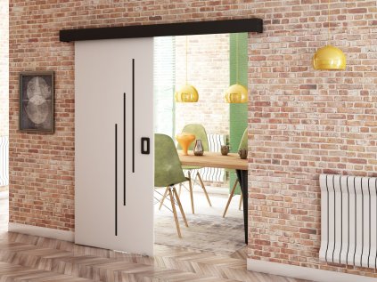 Posuvné dveře BENI VI - bílá mat