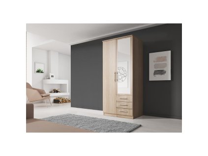 šatní skříň iveta 2d 100 cm sonoma