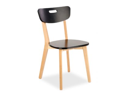 Židle Niko kombinace buk a černé barvy