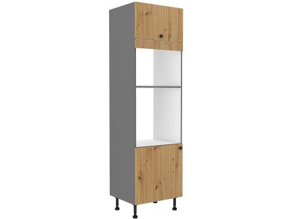 Vysoká skříňka na vestavnou a mikrovlnou troubu Ava 60 DPS-215 2F