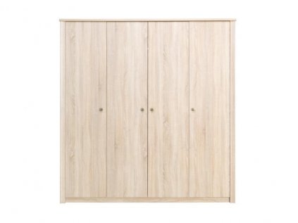Šatní skříň Finezja F4 s klasickými dveřmi - šířka 200 cm dub sonoma