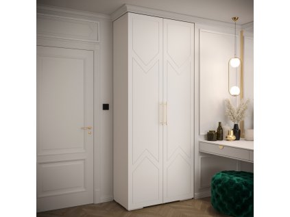 Šatní skříň Abi Manhattan Ryfle 8 s designovými dveřmi