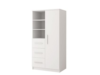 Regál Omega 80 3S1D 05 v bílé barvě