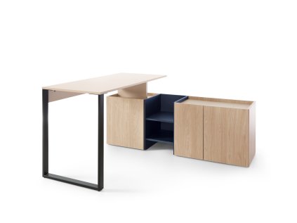 Psací stůl s komodou Sergio SE8 do tvaru L