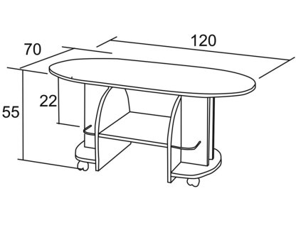 Konferenční stůl VÍT 120x70