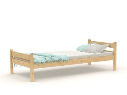 Borovicová postel L808 přírodní 90×200