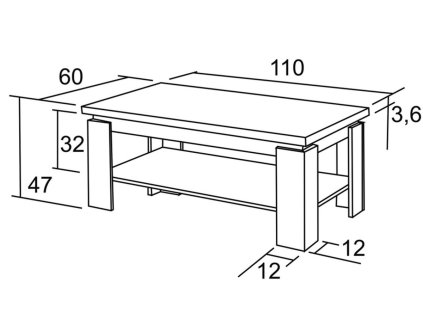 Konferenční stůl EVŽEN 110x60