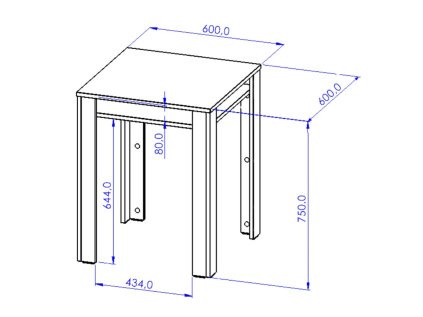 Jídelní stůl OTO 60x60