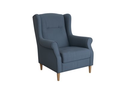 Křeslo Aneres v modré látce