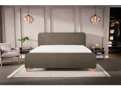 Postel Flamingo na dřevěných nožičkách