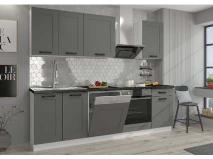 Kuchyňská linka 250 cm Luna 3 dust grey