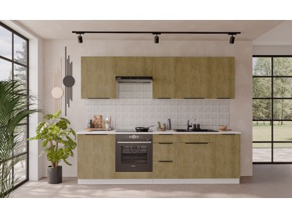 Kuchyňská linka 260 cm Cremona 2 bílý korpus