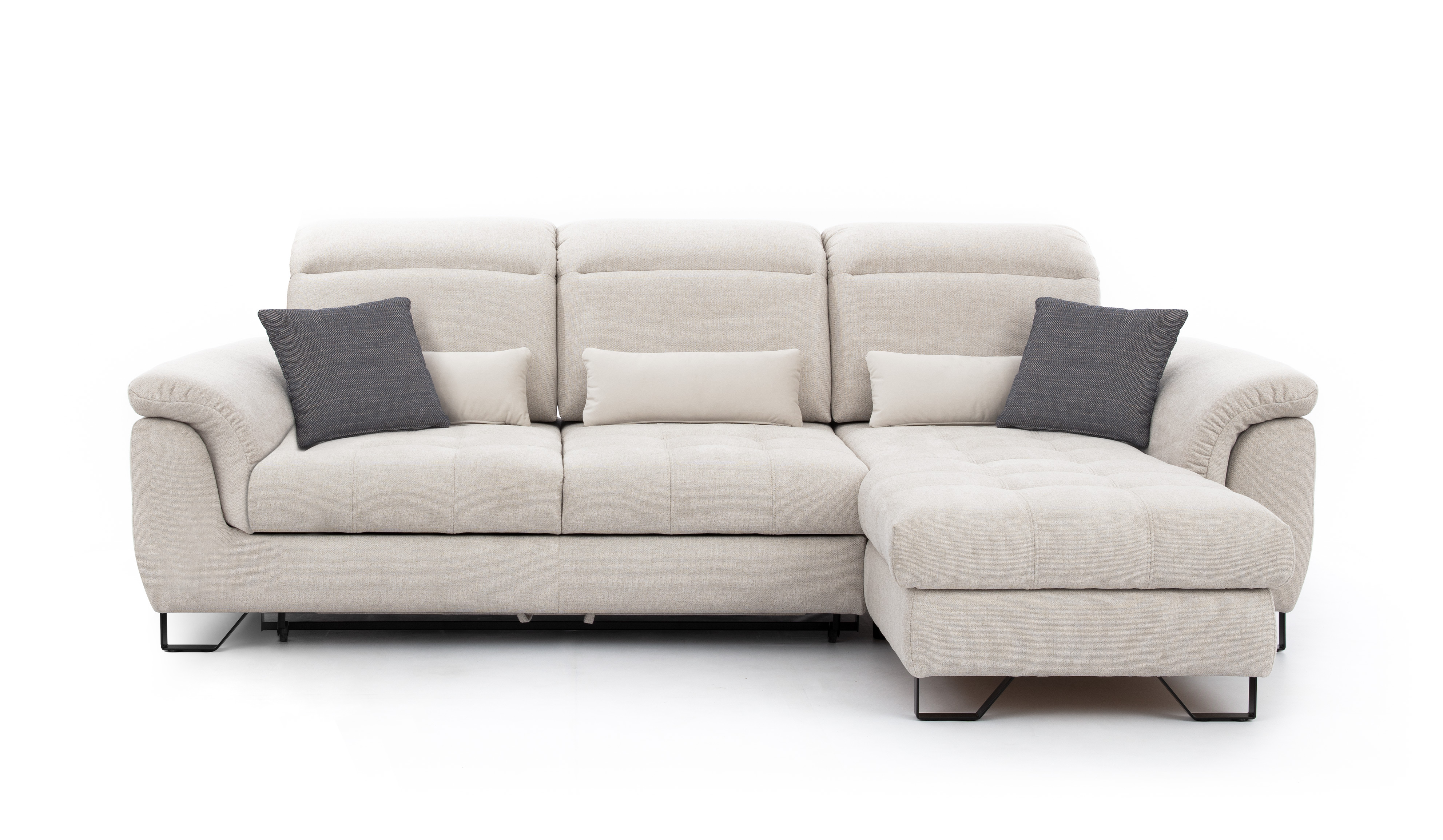 Sedací souprava Giovani 1 - látka Urban Provedení: Pravá varianta, Nožičky: Nožičky kovové - černé, látka: Urban 4