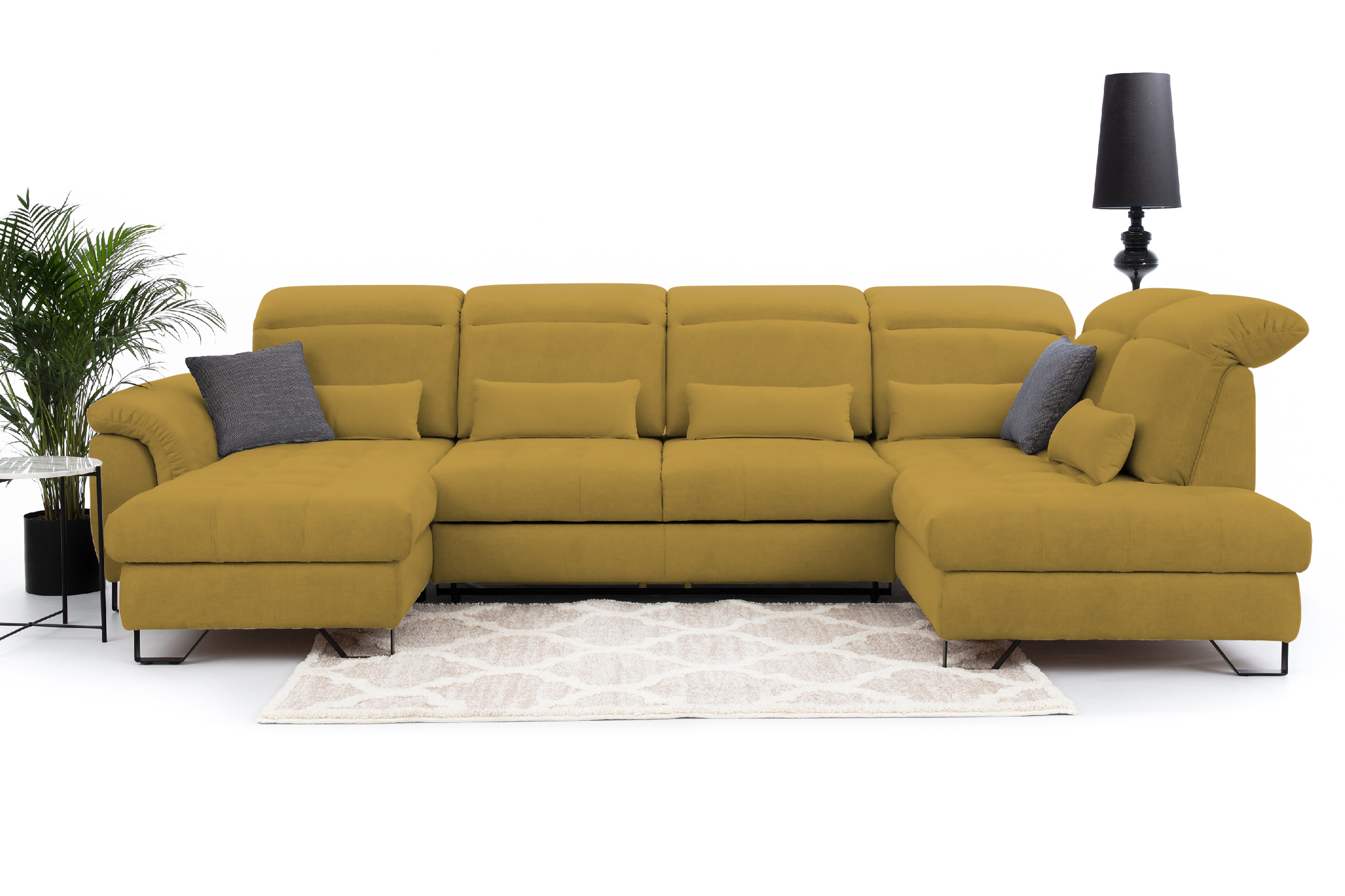 Sedací souprava Giovani do U - látka Wind Provedení: Levá U, Nožičky: Nožičky kovové - chrom, látka: Wind 48