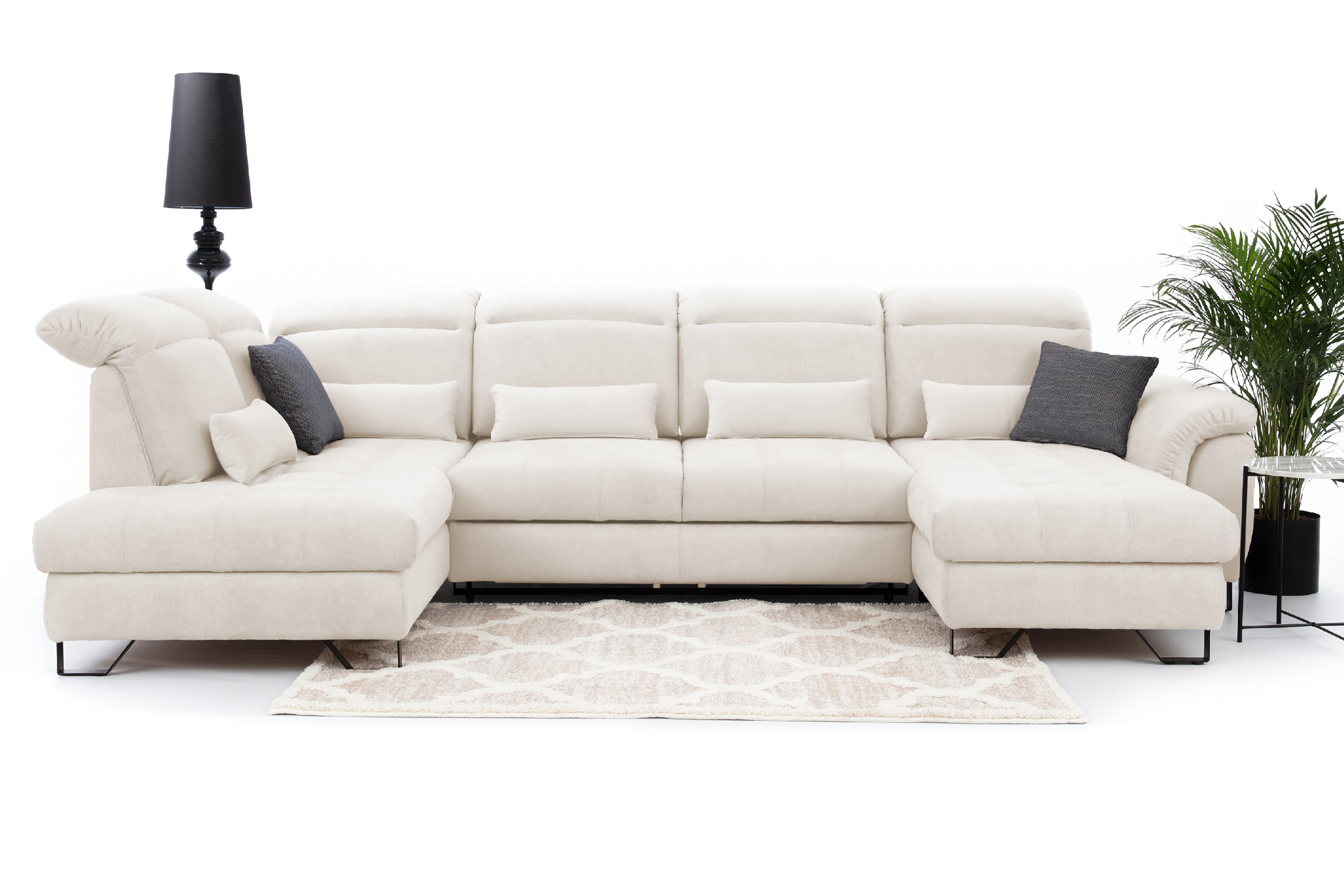 Sedací souprava Giovani do U - látka Wind Provedení: Pravá U, Nožičky: Nožičky kovové - chrom, látka: Wind 5