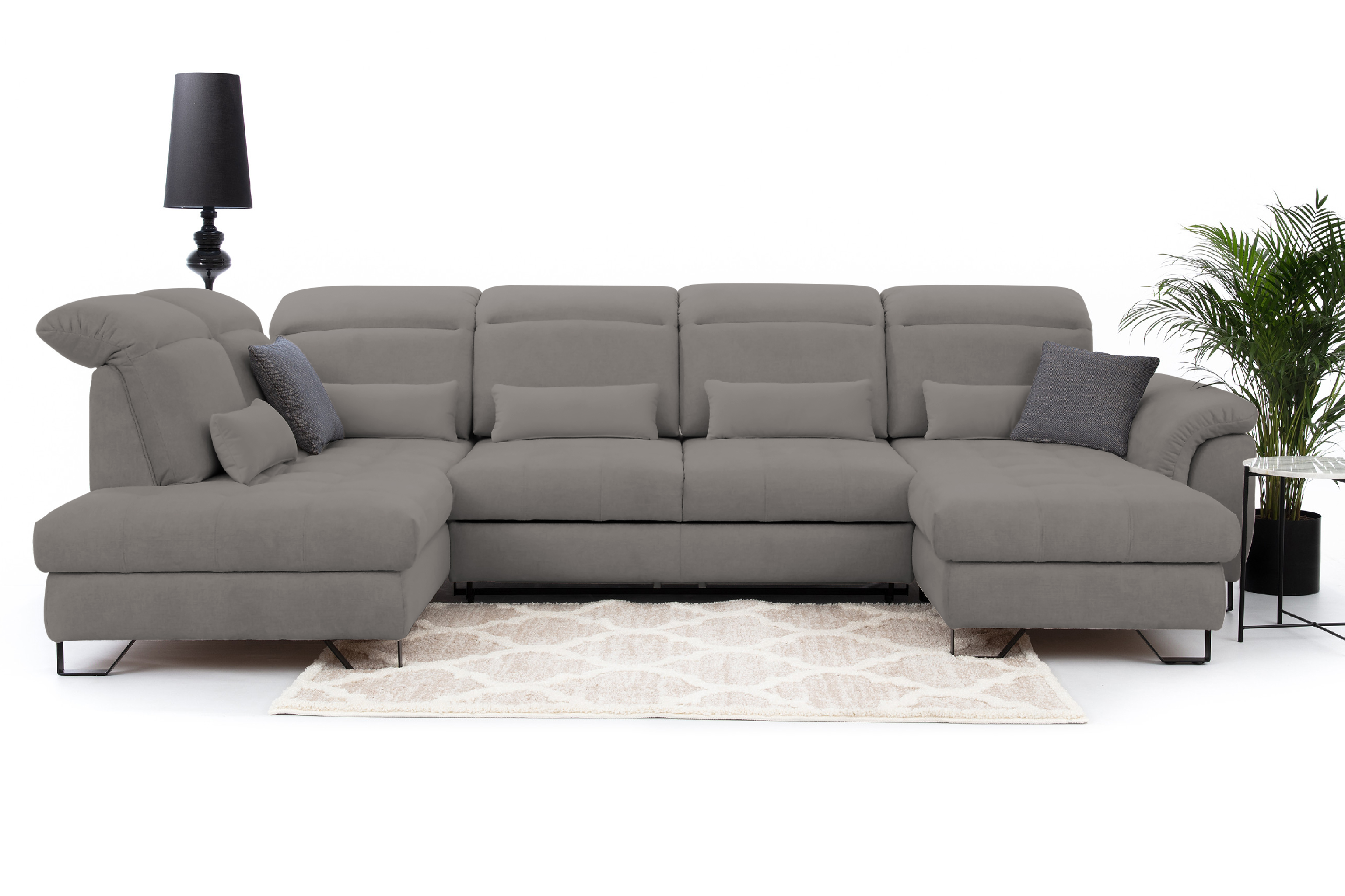 Sedací souprava Giovani do U - látka Wind Provedení: Pravá U, Nožičky: Nožičky kovové - chrom, látka: Wind 21