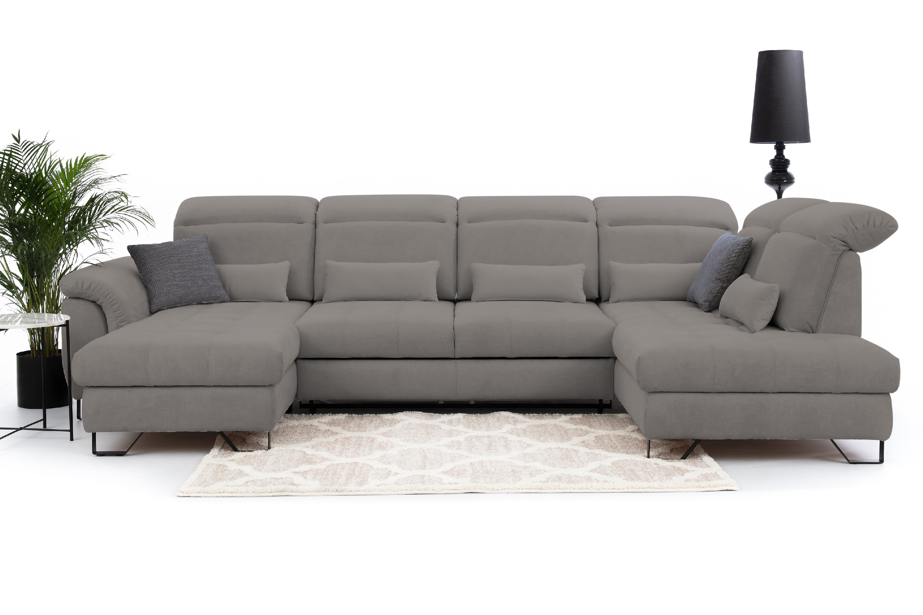 Sedací souprava Giovani do U - látka Wind Provedení: Levá U, Nožičky: Nožičky kovové - chrom, látka: Wind 21