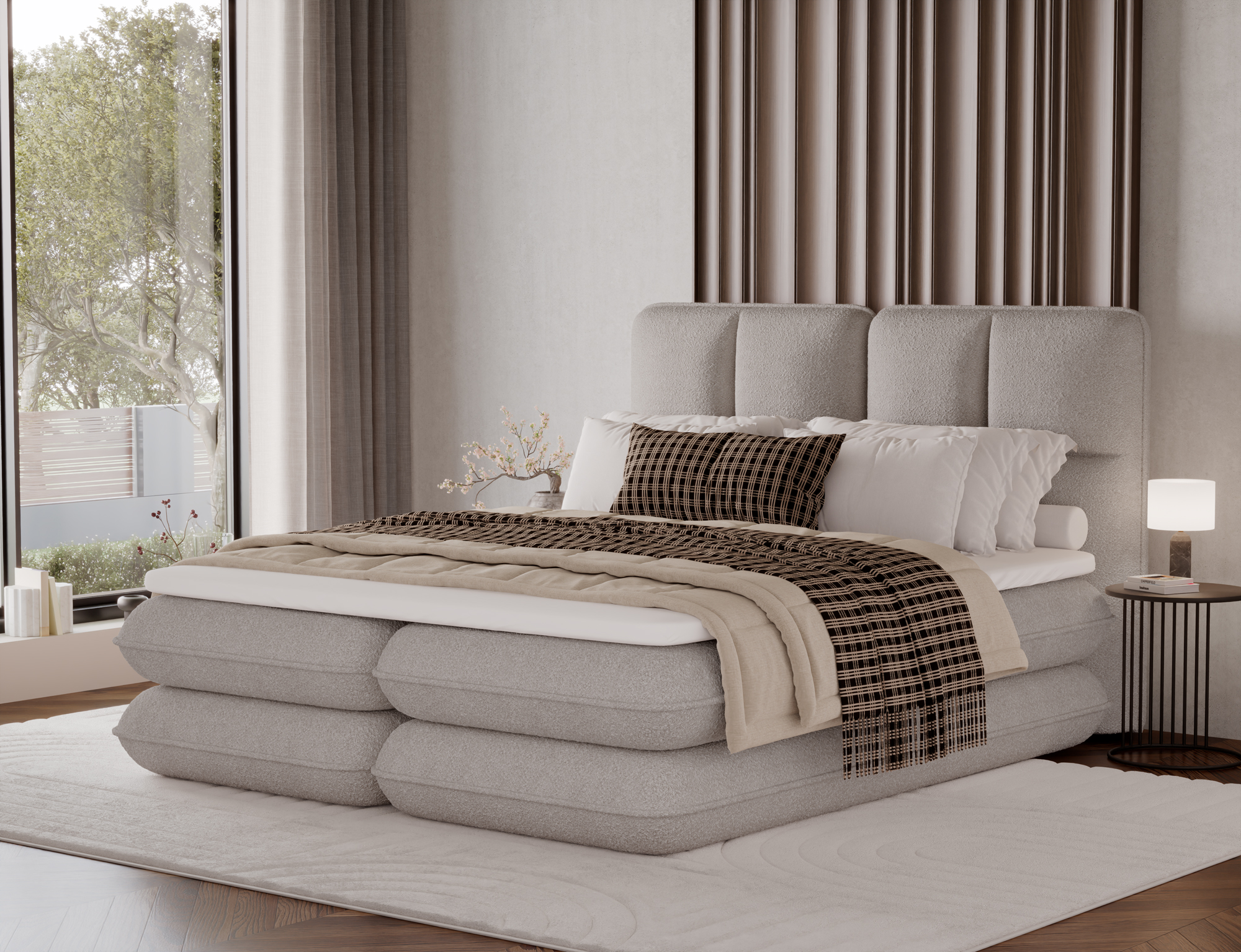 Boxspring Tonila Rozměry: 180 x 200 cm, látka: Royal 18