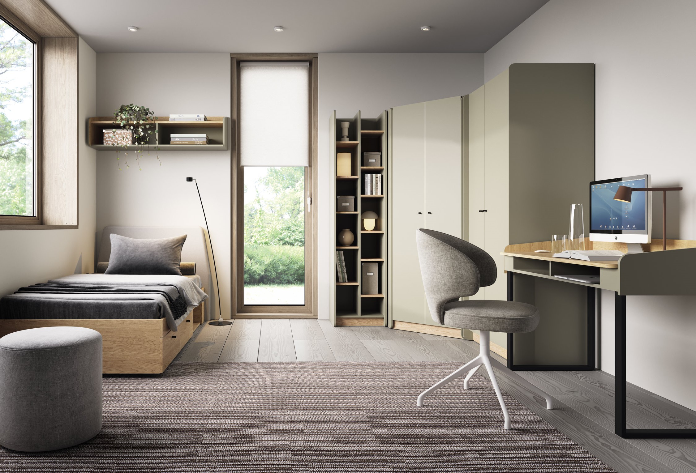 Dětský pokoj Alessio 2 - Eukaliptus / Dub Baltica Dune