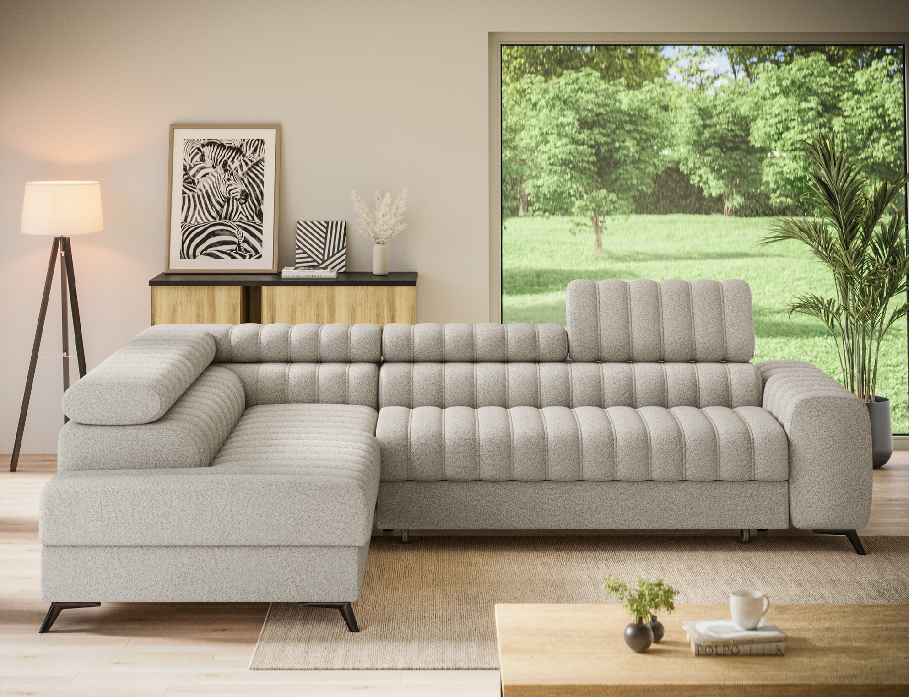 Sedací souprava Kanedo Provedení: Levá varianta, látka: Royal 18