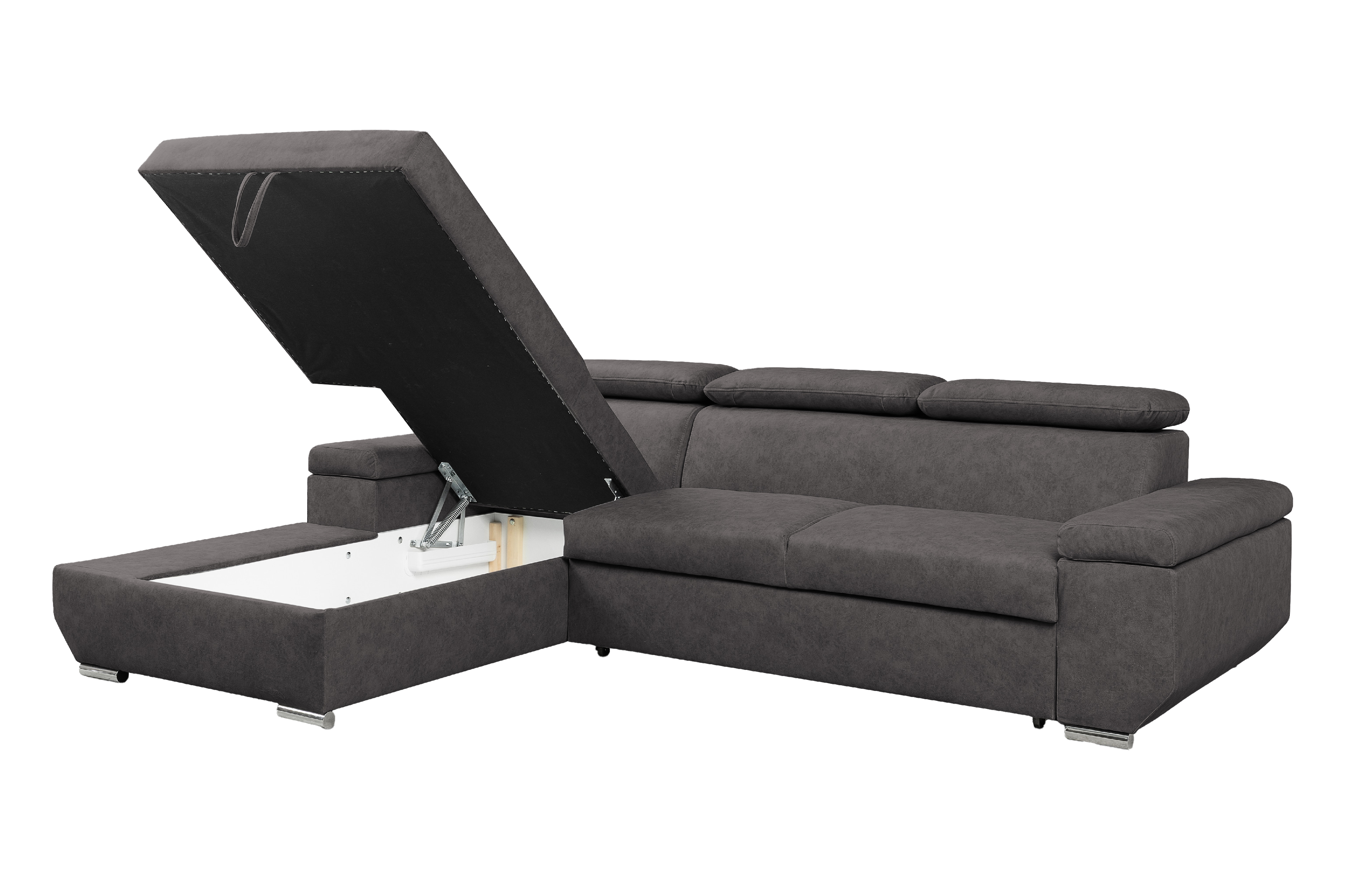 Sedací souprava Lars - Logan Graphite Provedení: Levá varianta, látka: Logan Graphite (obrázek 5)