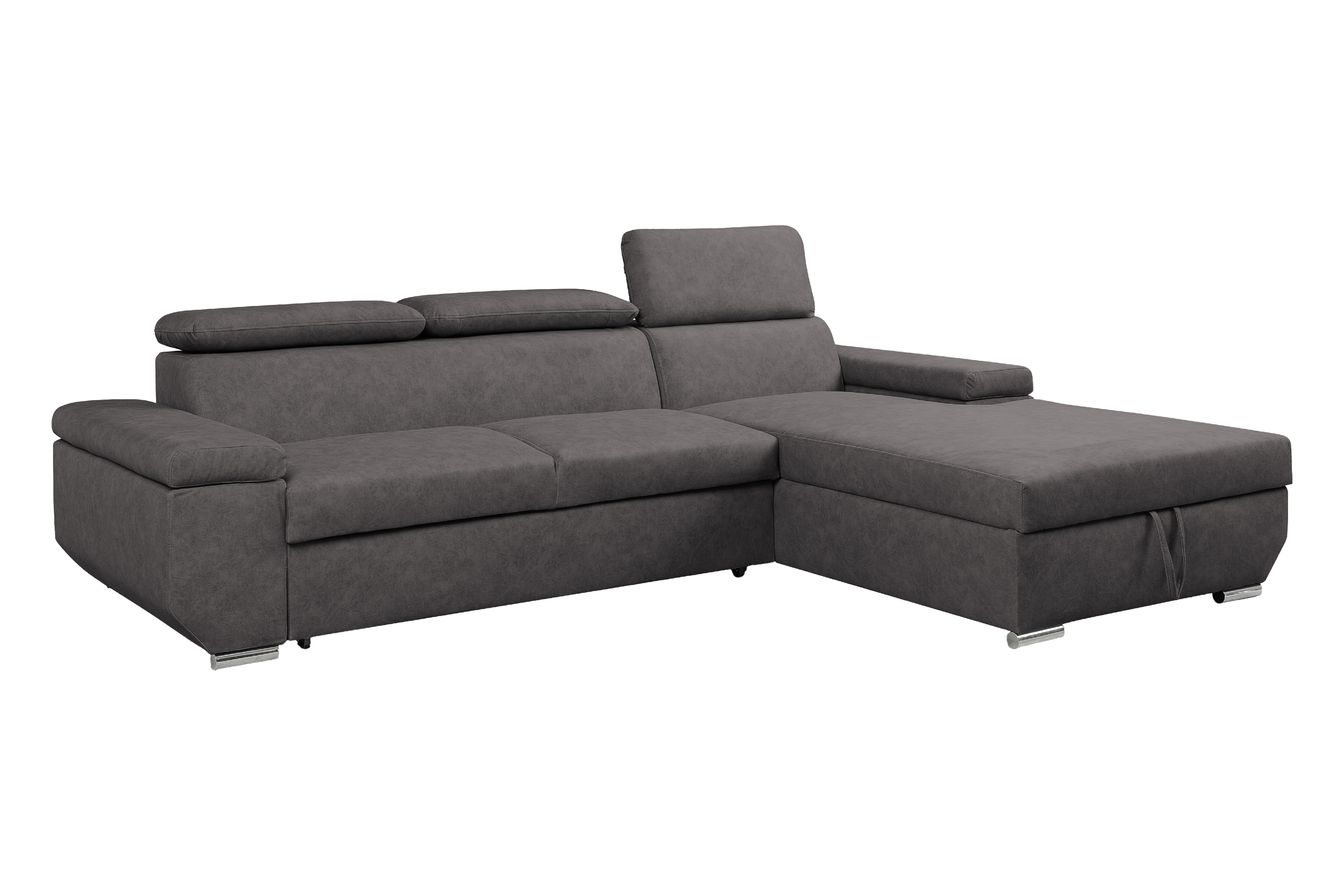 Sedací souprava Lars - Logan Graphite Provedení: Pravá varianta, látka: Logan Graphite