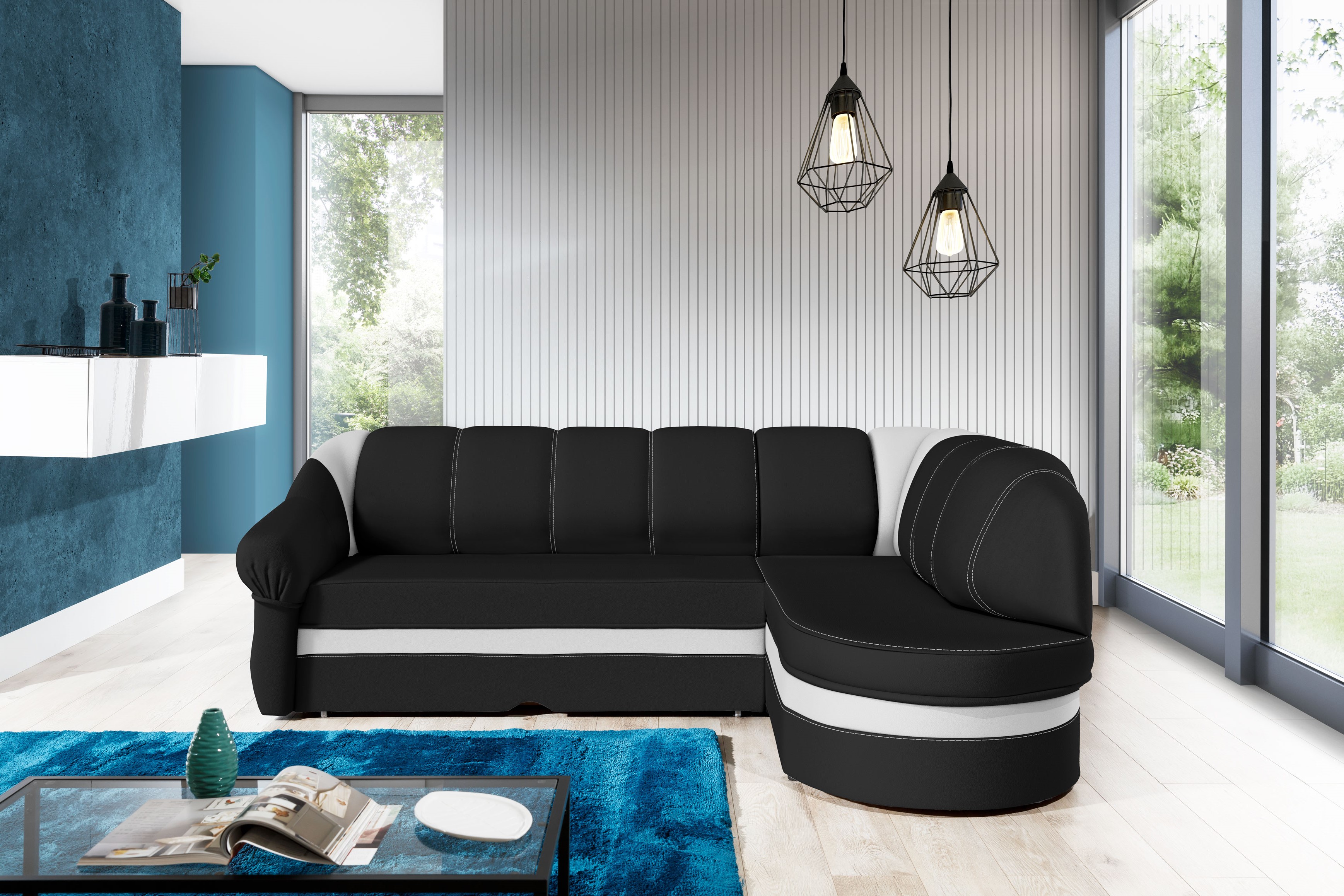 Sedací souprava Benano Provedení: Pravá varianta, látka: Soft 011/ Soft 017