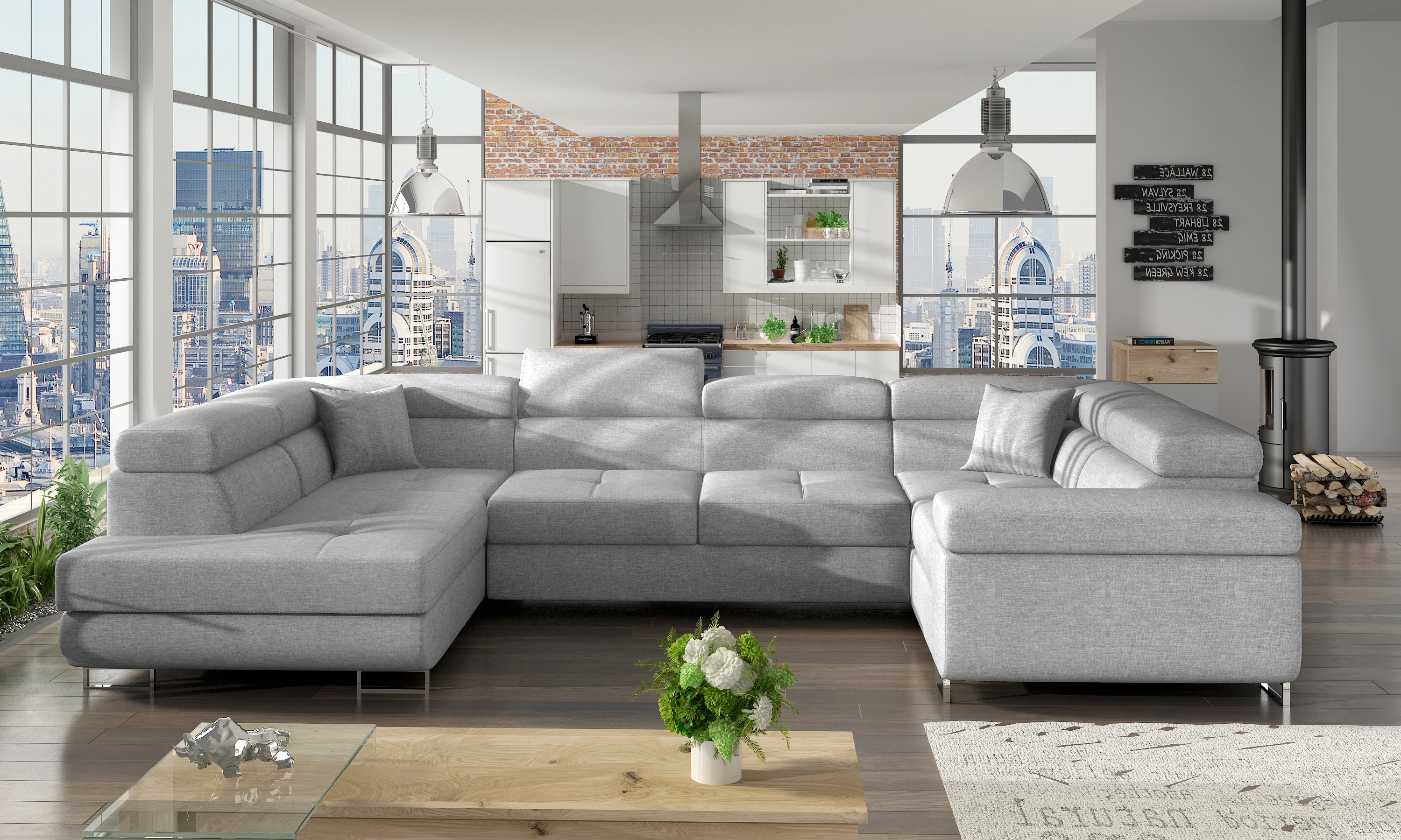 Levně Sedací souprava Letto Provedení: Levá U, látka: Sawana 21