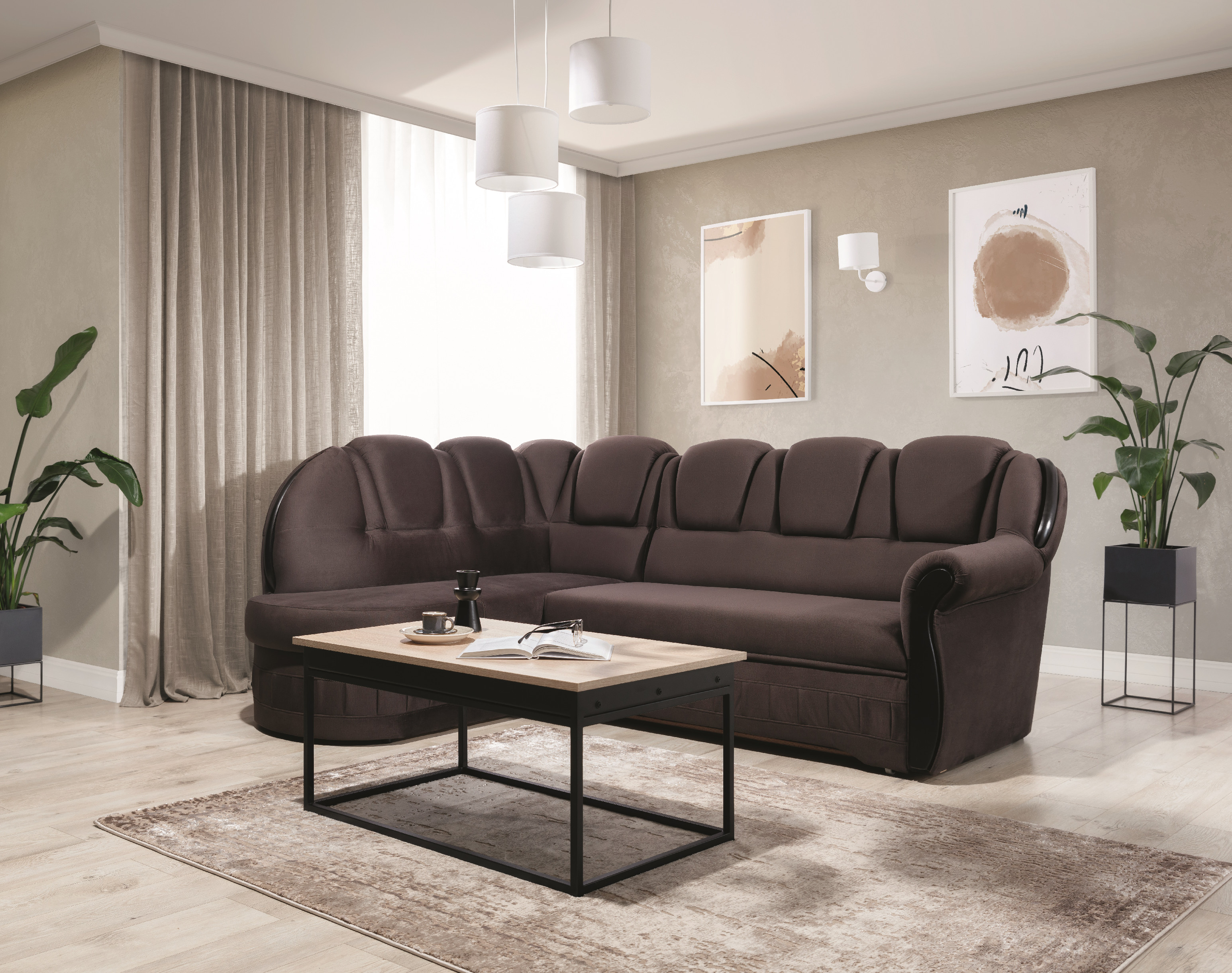 Sedací souprava Lord Provedení: Levá varianta, látka: Monolith 29