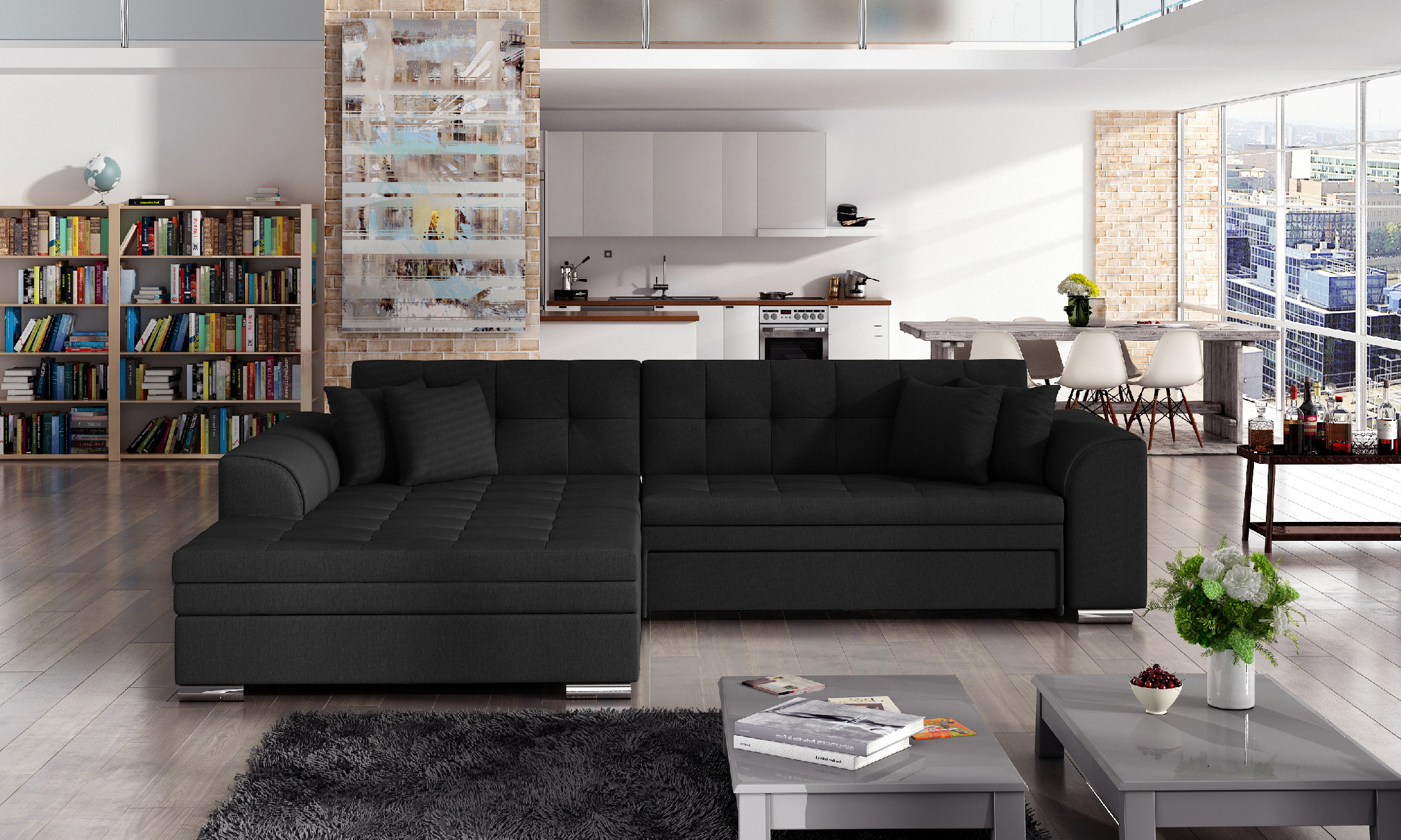 Sedací souprava Sorento Provedení: Levá varianta, látka: Soft 17 (obrázek 3)