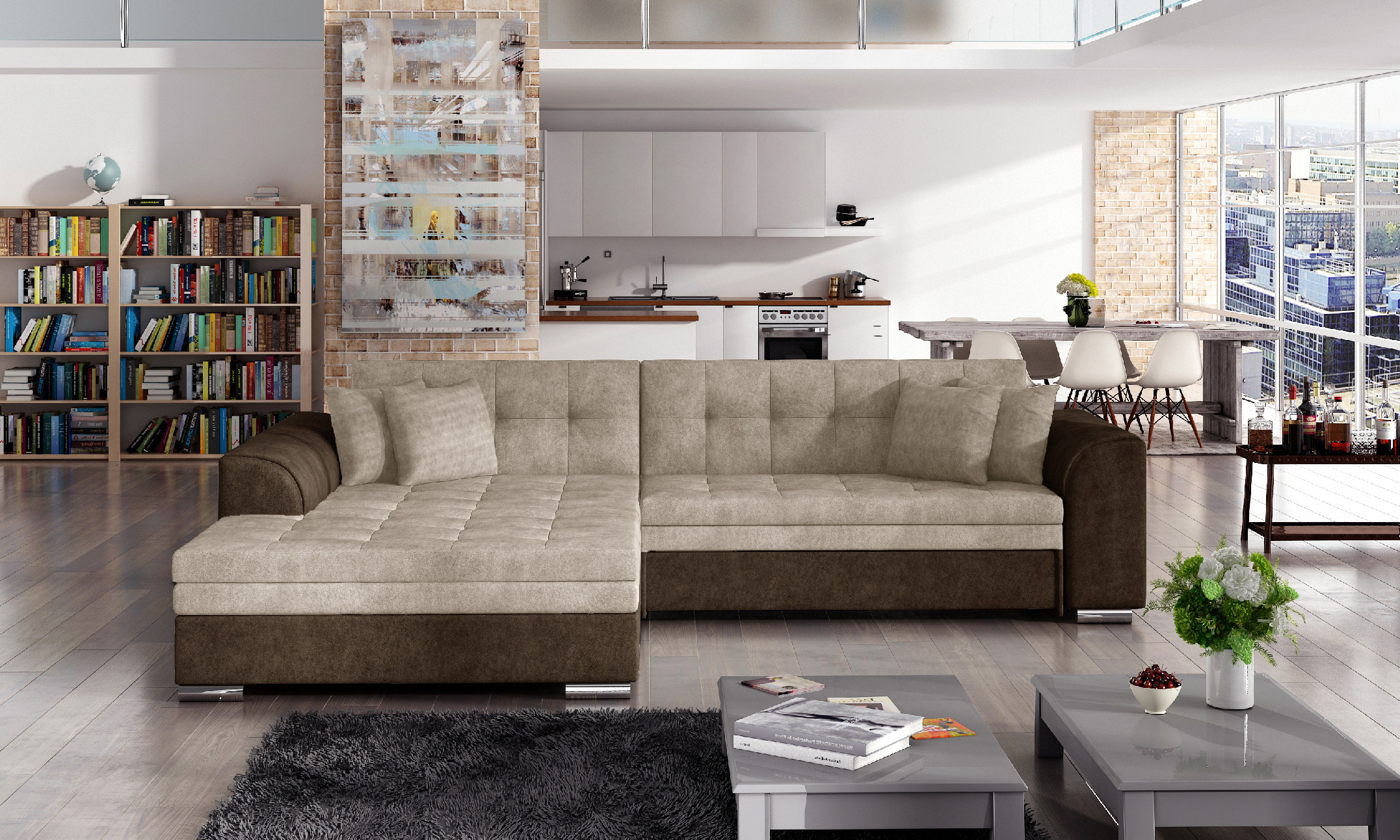 Sedací souprava Sorento Provedení: Levá varianta, látka: Soft 17 (obrázek 5)