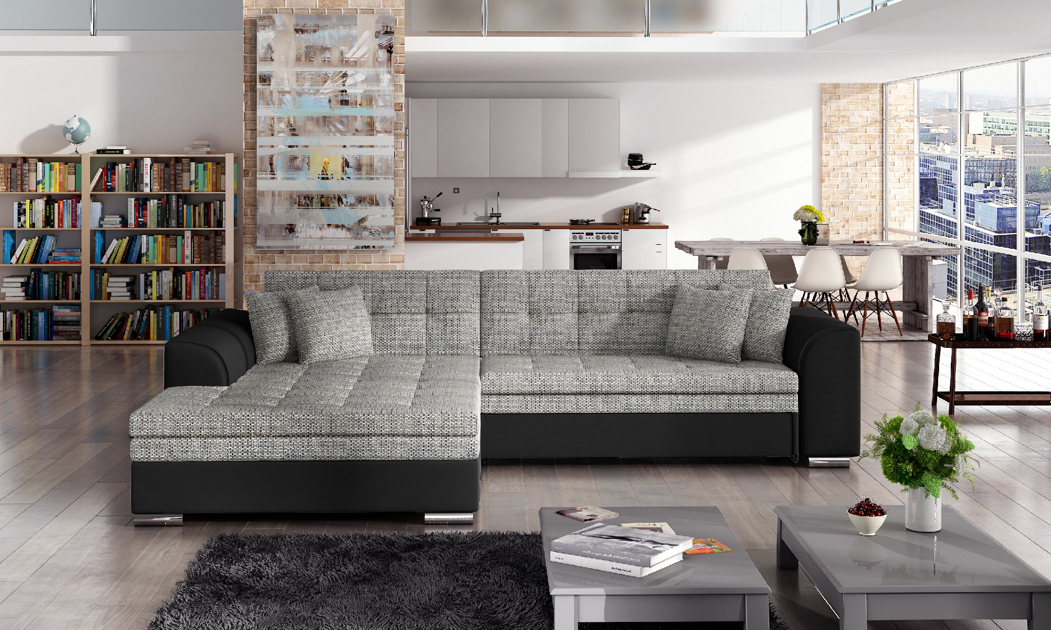 Sedací souprava Sorento Provedení: Levá varianta, látka: Soft 17 (obrázek 7)