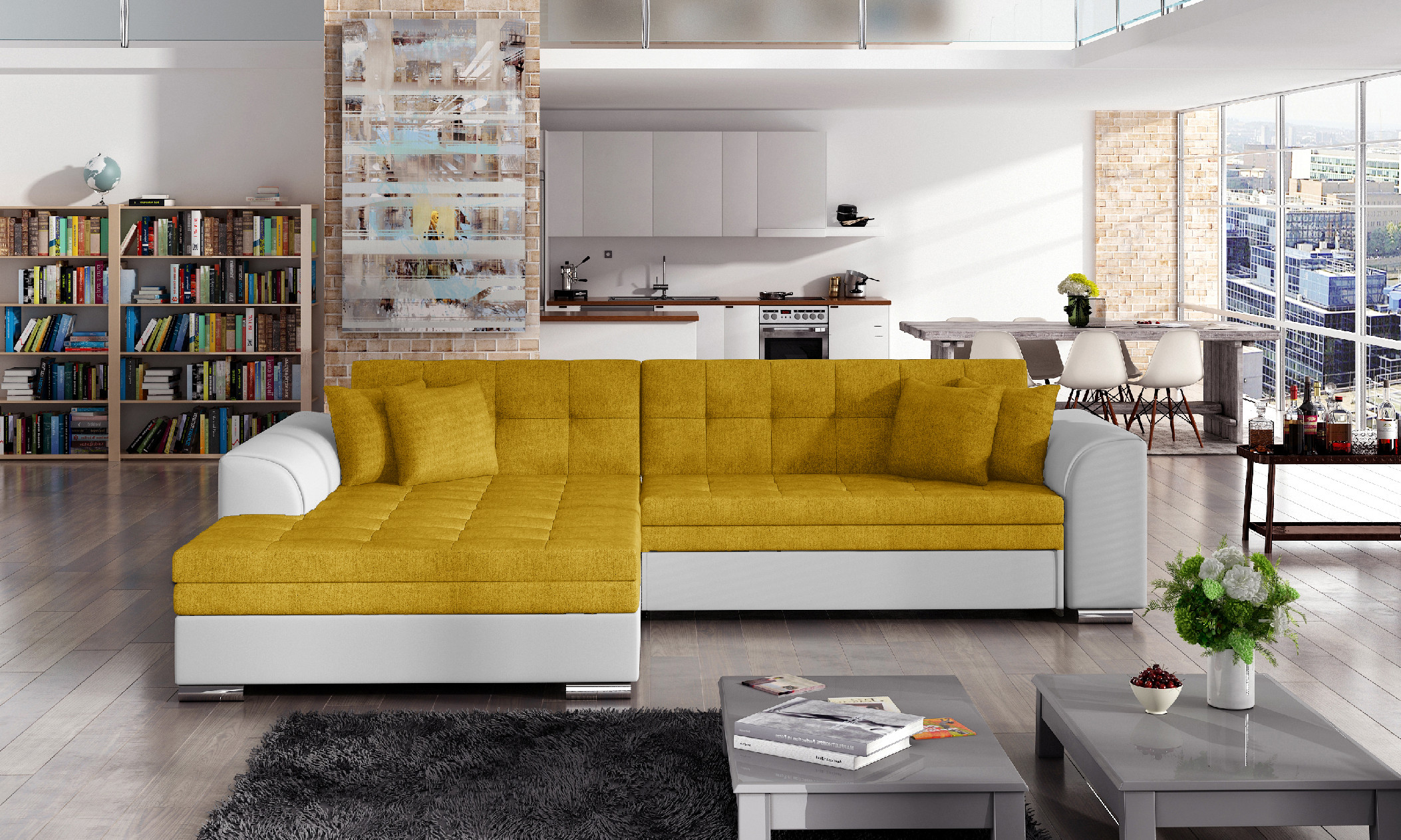 Sedací souprava Sorento Provedení: Levá varianta, látka: Omega 68/ Soft 17