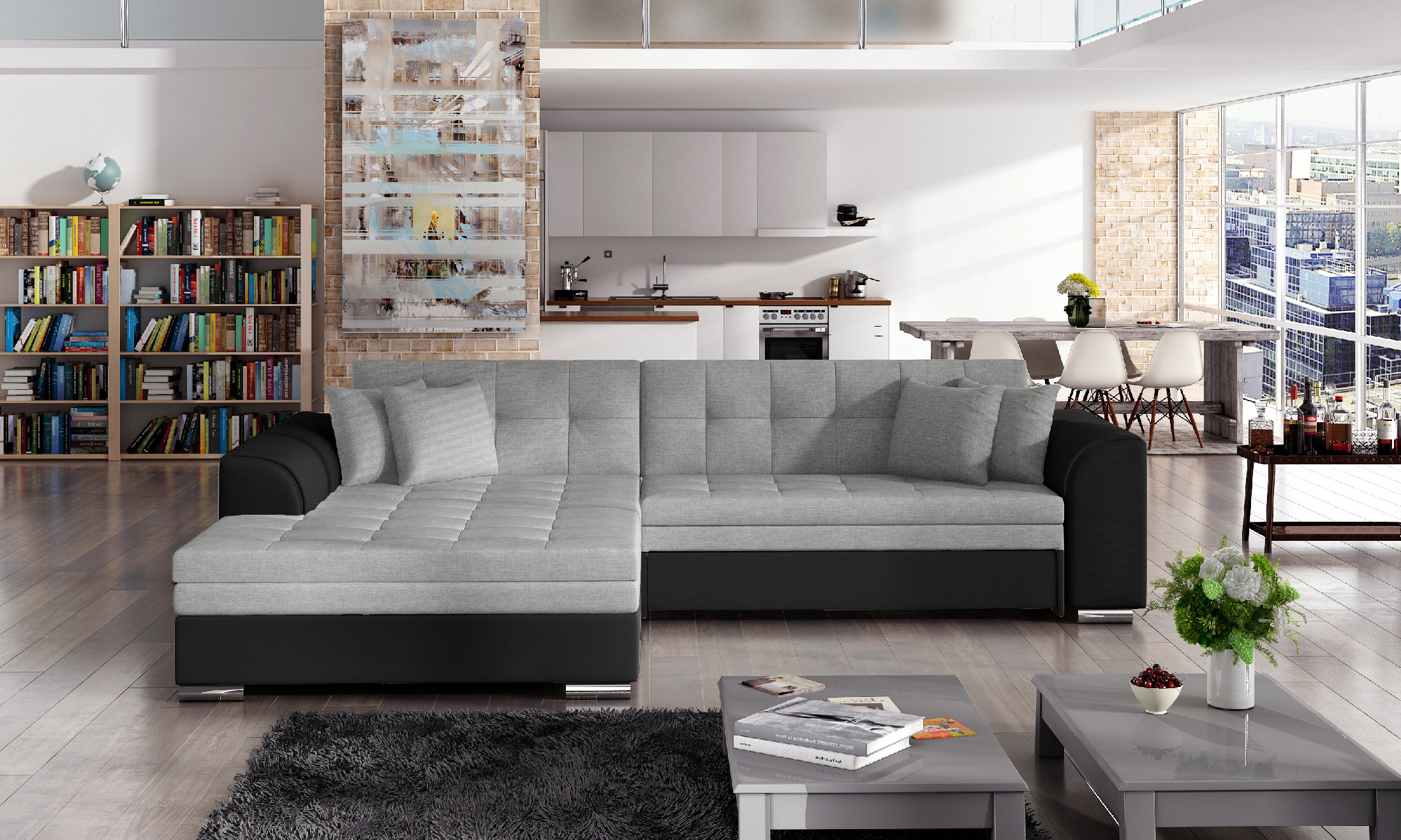 Sedací souprava Sorento Provedení: Levá varianta, látka: Sawana 21/ Soft 11