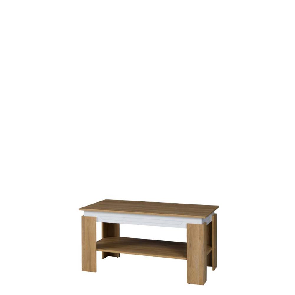 Konferenční stolek Sonia SN16 Barva korpusu: Bílý lesk- Dub grand