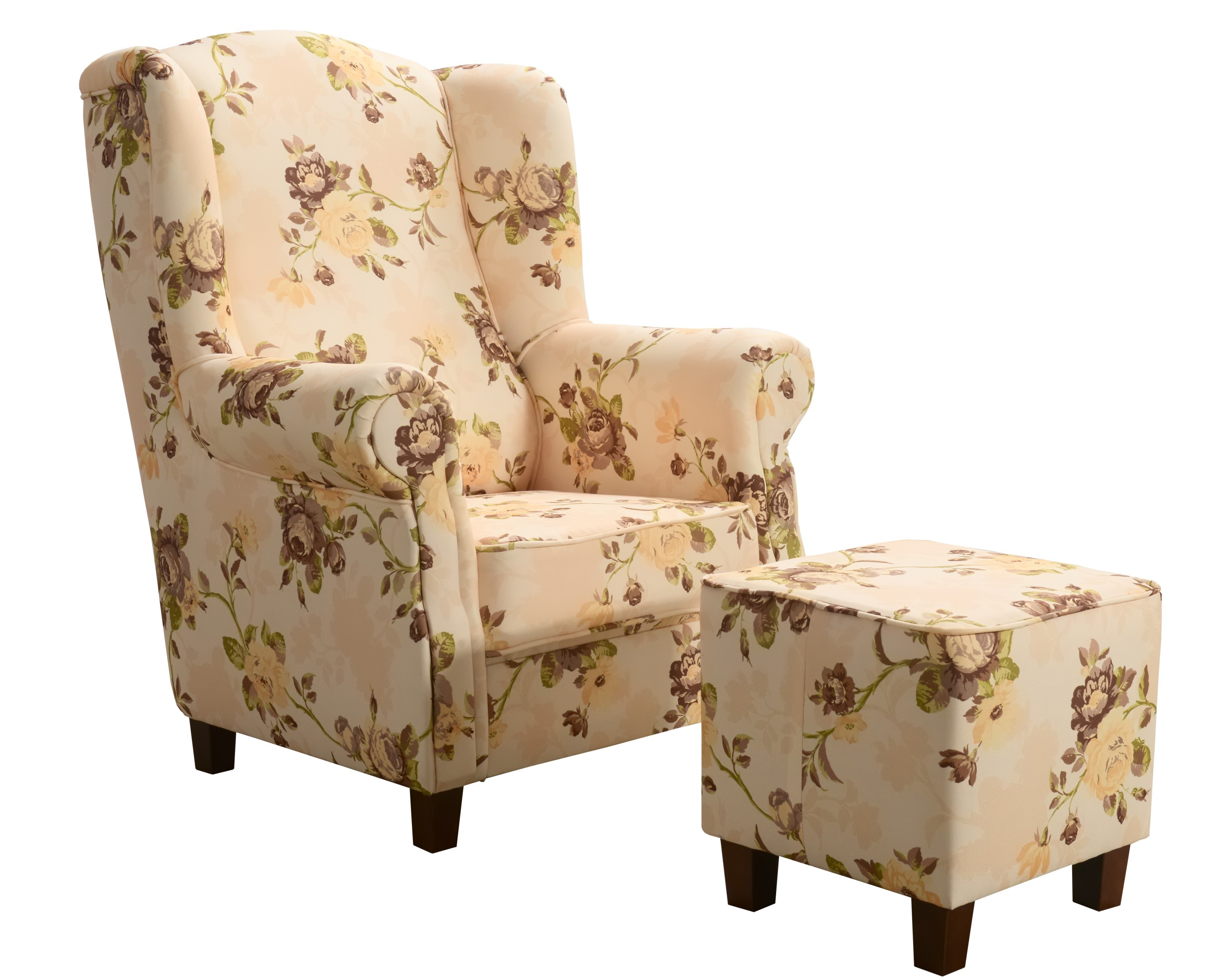 Křeslo As s taburetem 2939/119 Provedení: Křeslo + taburet, Nožičky: Ořech