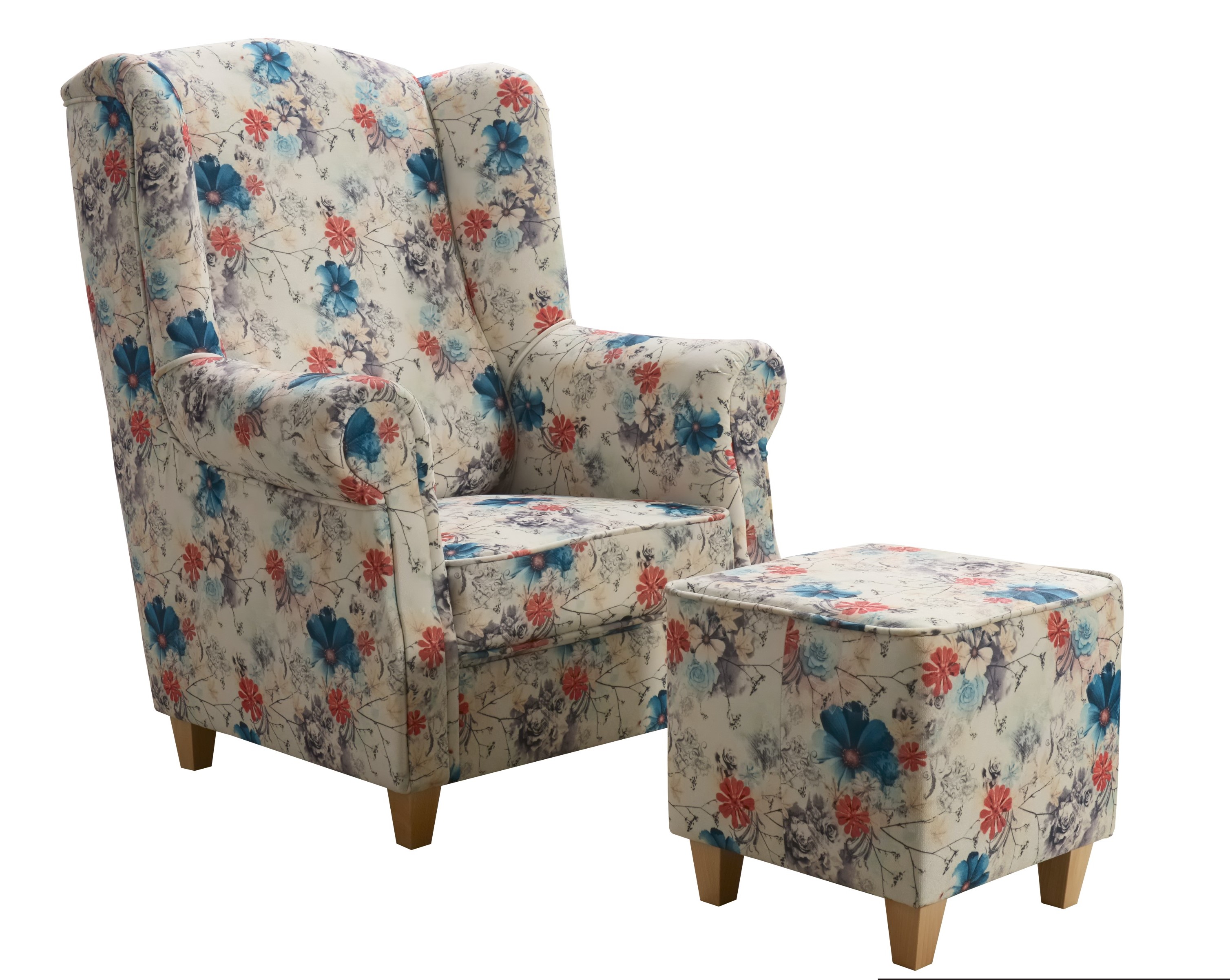 Křeslo As s taburetem 1390/01 Provedení: Pouze křeslo, Nožičky: Dub sonoma