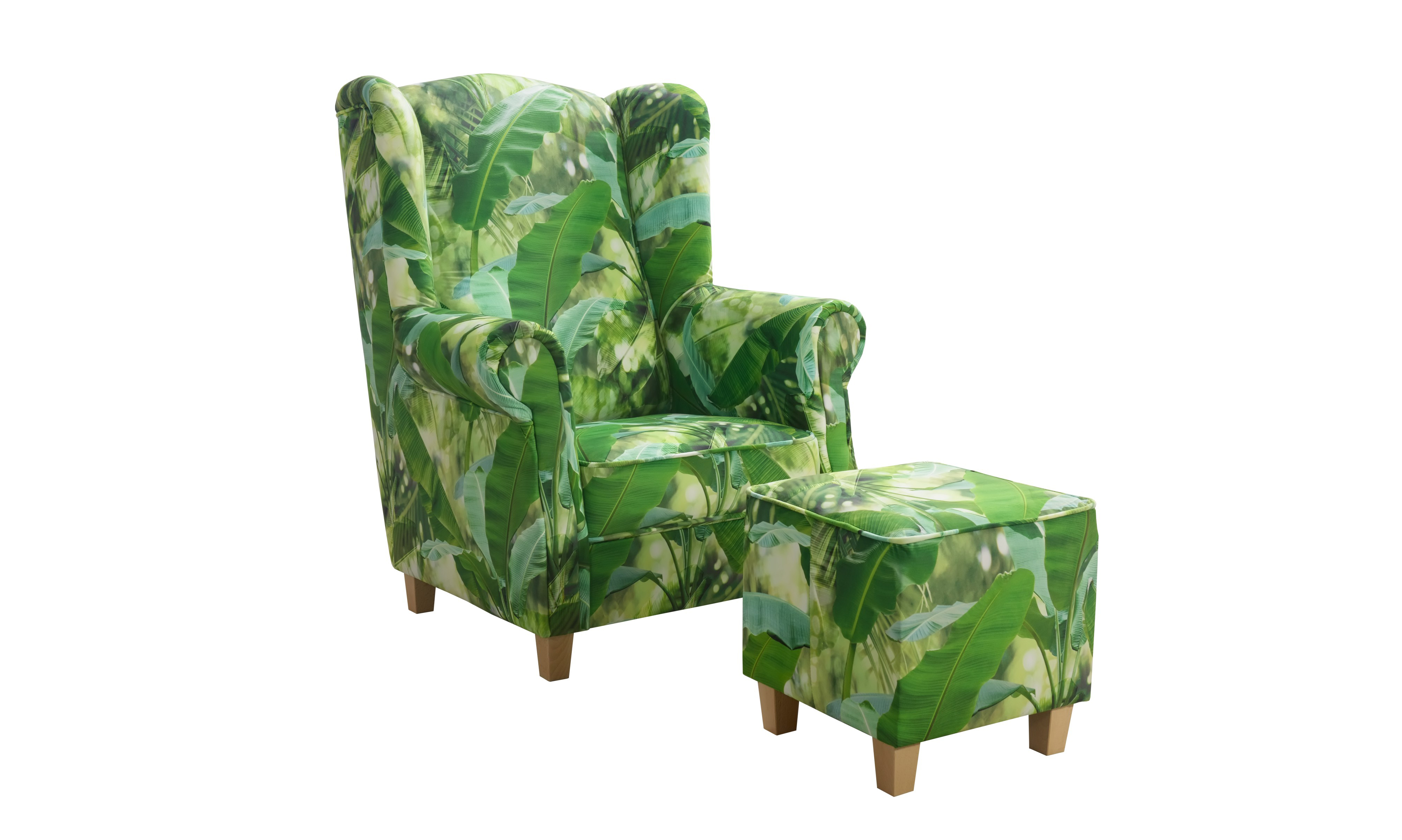 Křeslo As s taburetem AN-4774 Provedení: Pouze křeslo, Nožičky: Přírodní dub, látka: AN-4774