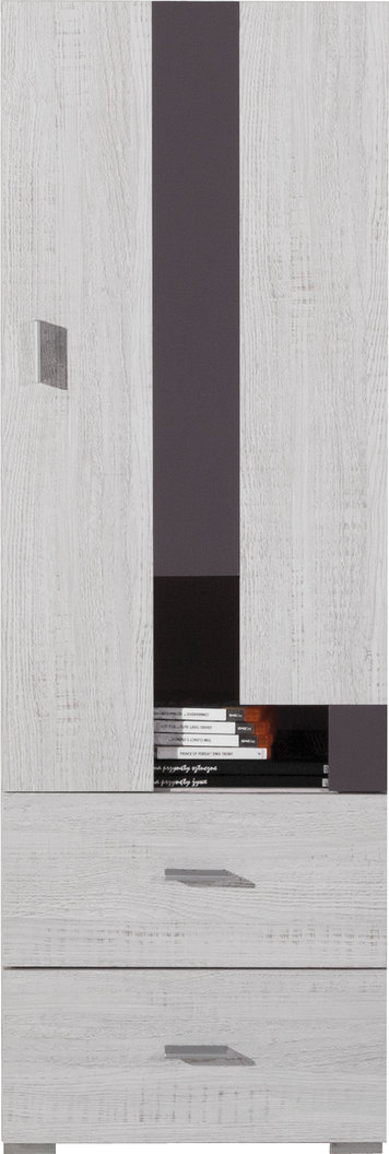 Skříňka Next NX8 Barva korpusu: Borovice bílá/tmavě fialová - Borovice bílá,tmavě fialová