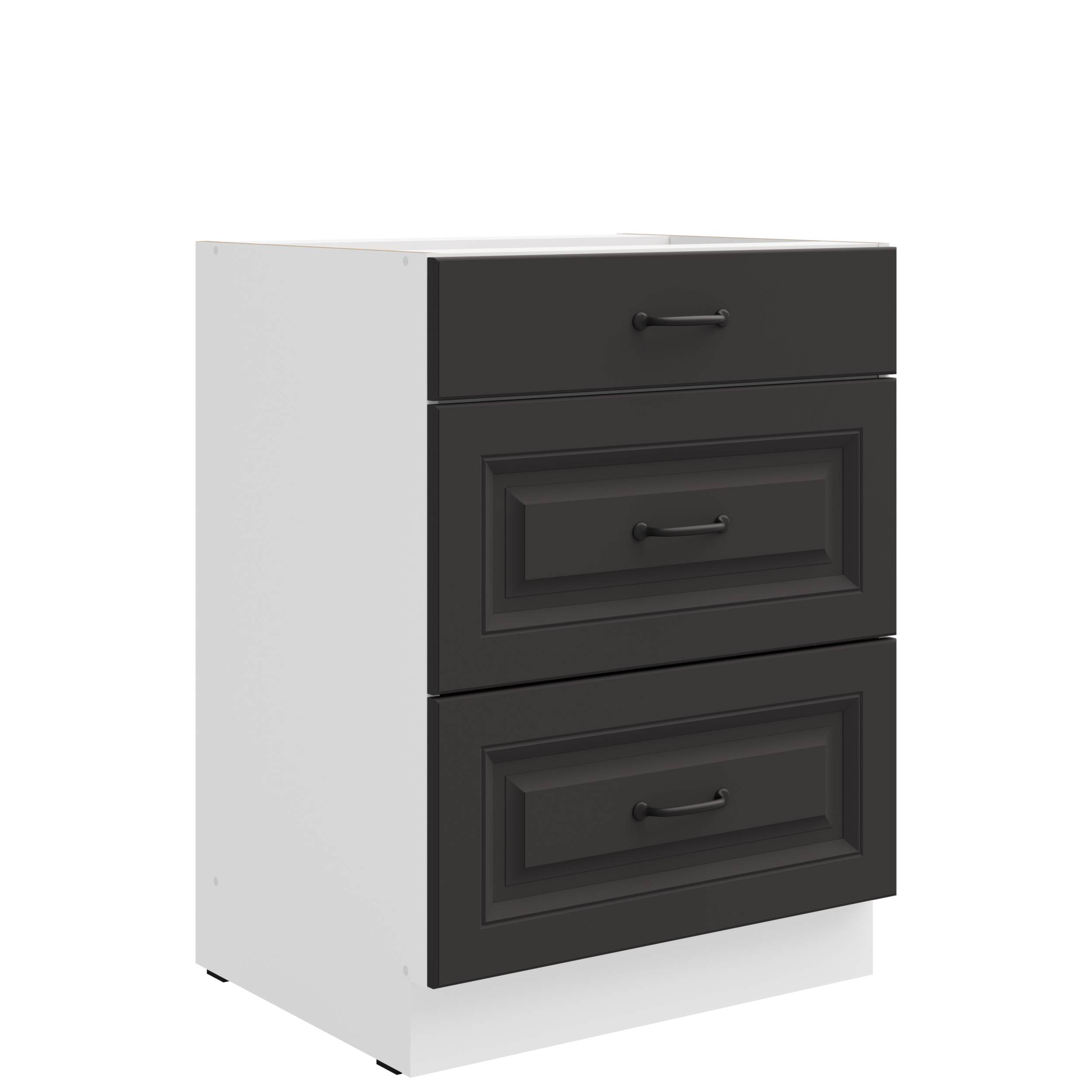 Spodní skříňka Stilo 60 D 3S BB - Premium Box Barva korpusu: Dub artisan, Barva dvířek: Bílá (obrázek 9)