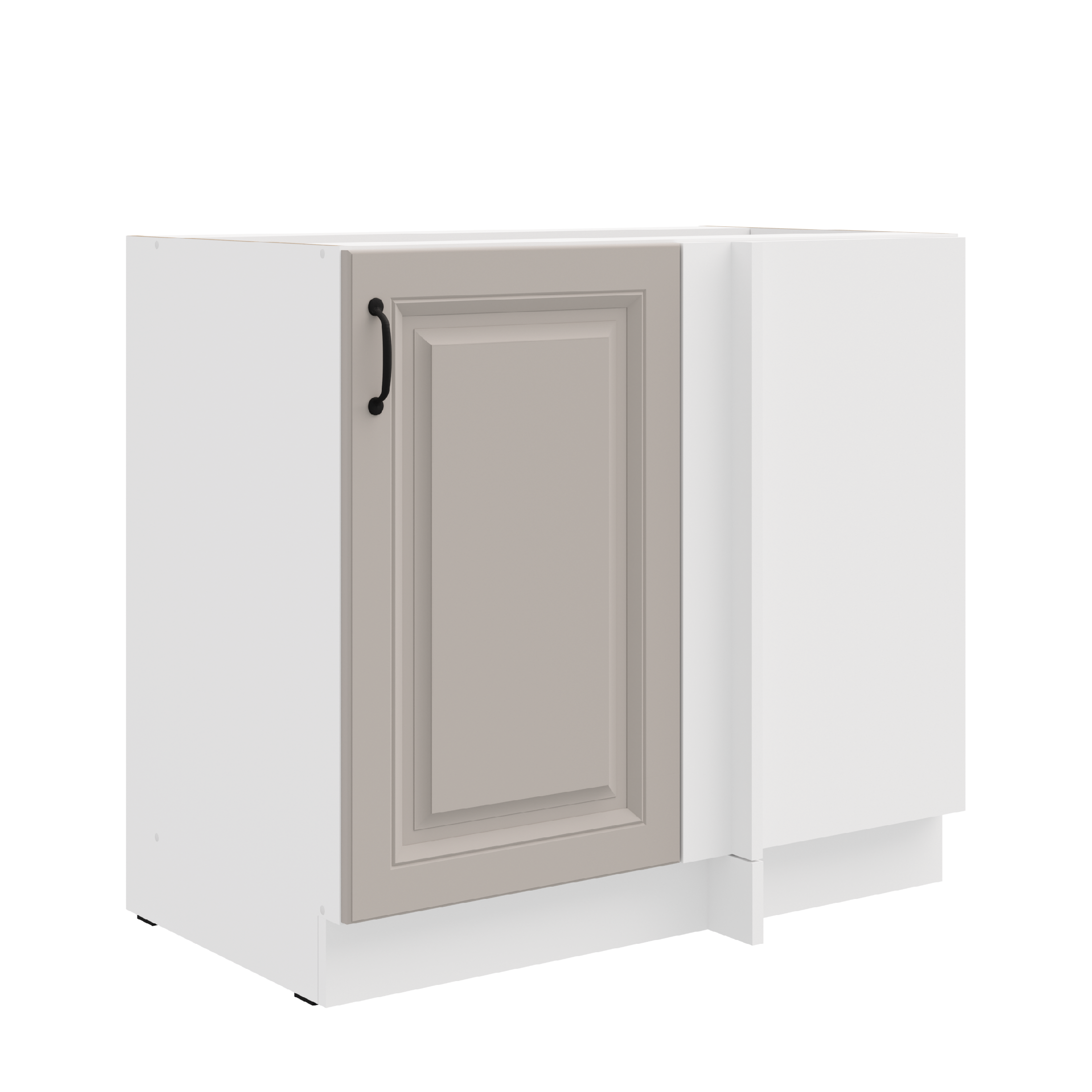 Spodní rohová skříňka Stilo 105 DN 1F Barva korpusu: Bílá, Barva dvířek: Clay Grey