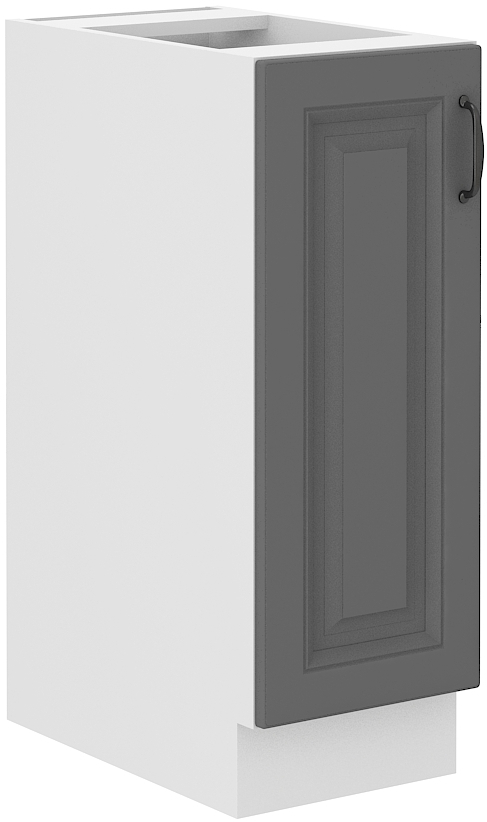Spodní skříňka Stilo 30 D CARGO BB Barva korpusu: Bílá, Barva dvířek: Dust Grey