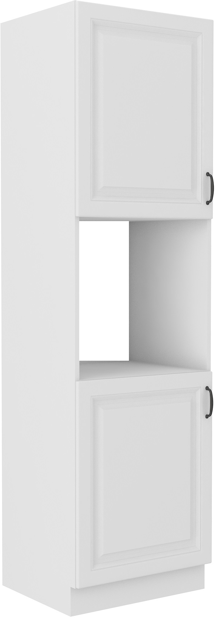 Vysoká skříňka pro vestavnou troubu Stilo 60 DP-210 2F Barva korpusu: Bílá, Barva dvířek: Bílá - Bíl