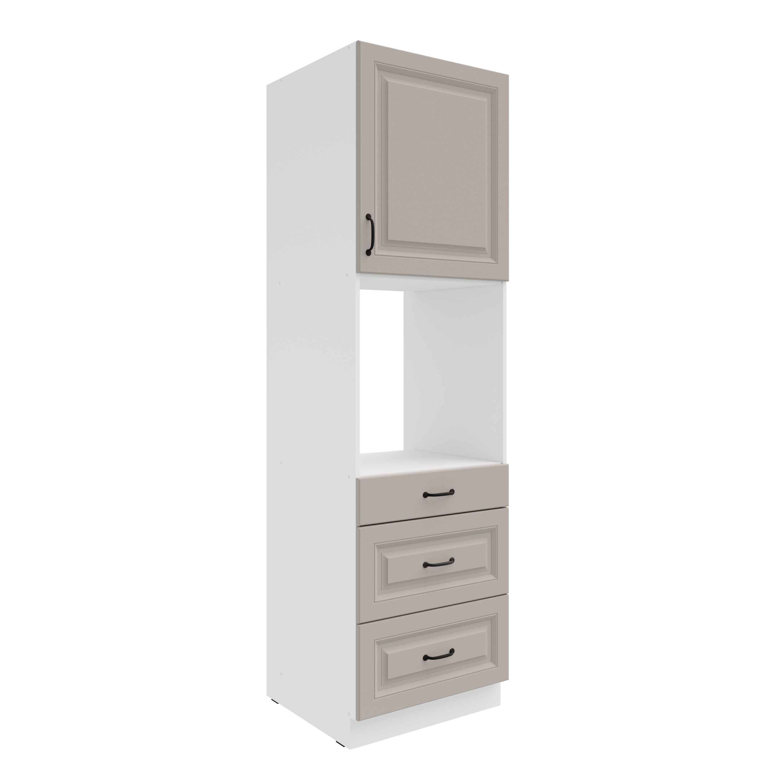 Vysoká skříňka pro vestavnou troubu Stilo 60 DPS-210 3S 1F - Premium Box Barva korpusu: Dub artisan, Barva dvířek: Bílá (obrázek 10)