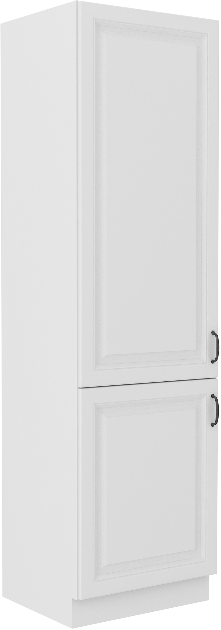 Vysoká skříňka pro vestavnou lednici Stilo 60 LO-210 2F Barva korpusu: Bílá, Barva dvířek: Bílá - Bí