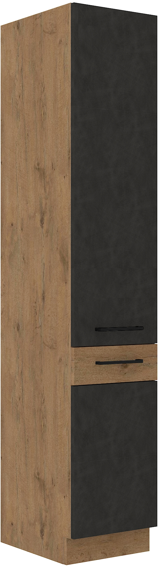 Vysoká potravinová skříňka Vigo 40 DK-210 2F Barva korpusu: Dub Lancelot, Barva dvířek: Matera matná