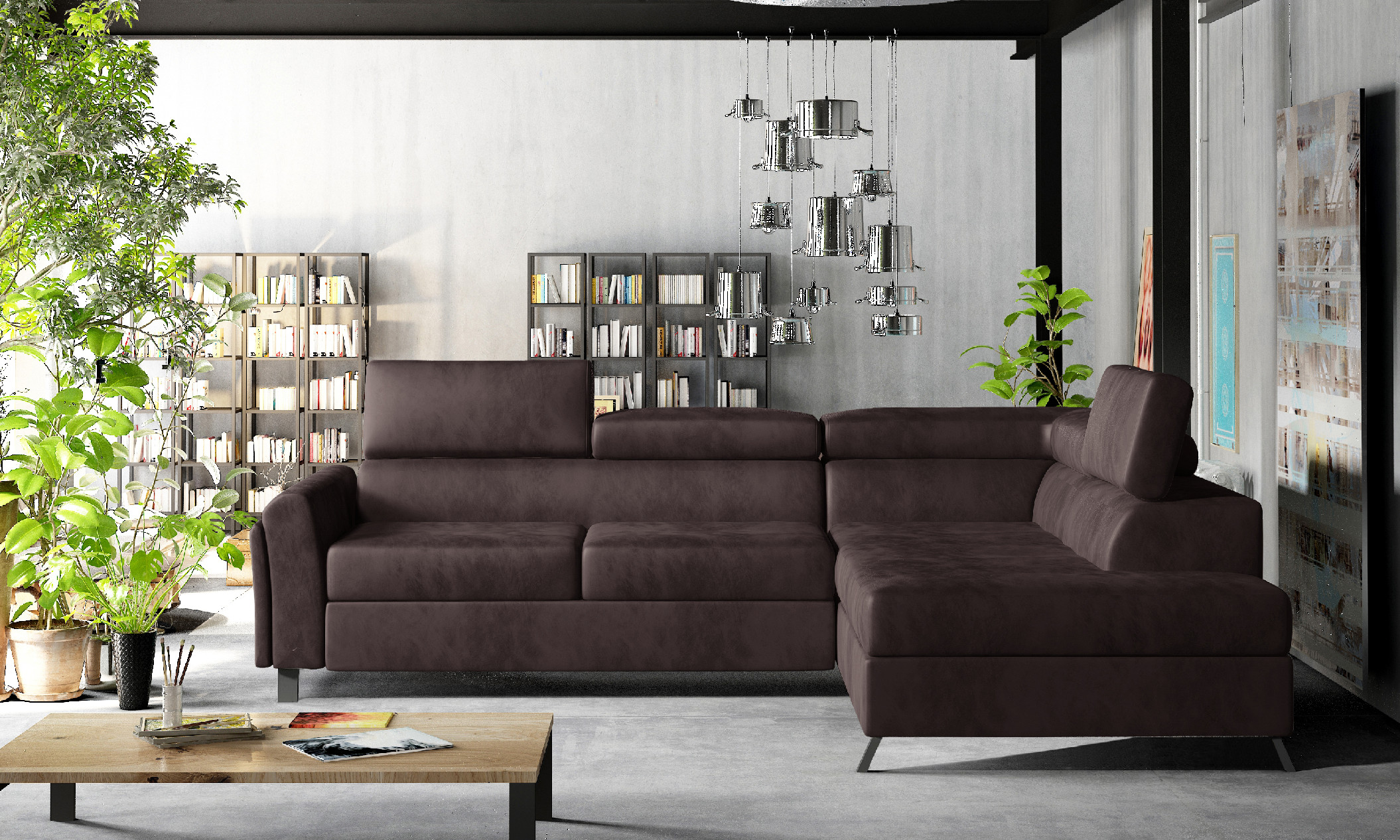Sedací souprava Kairos Provedení: Pravá varianta, látka: Mat Velvet 29