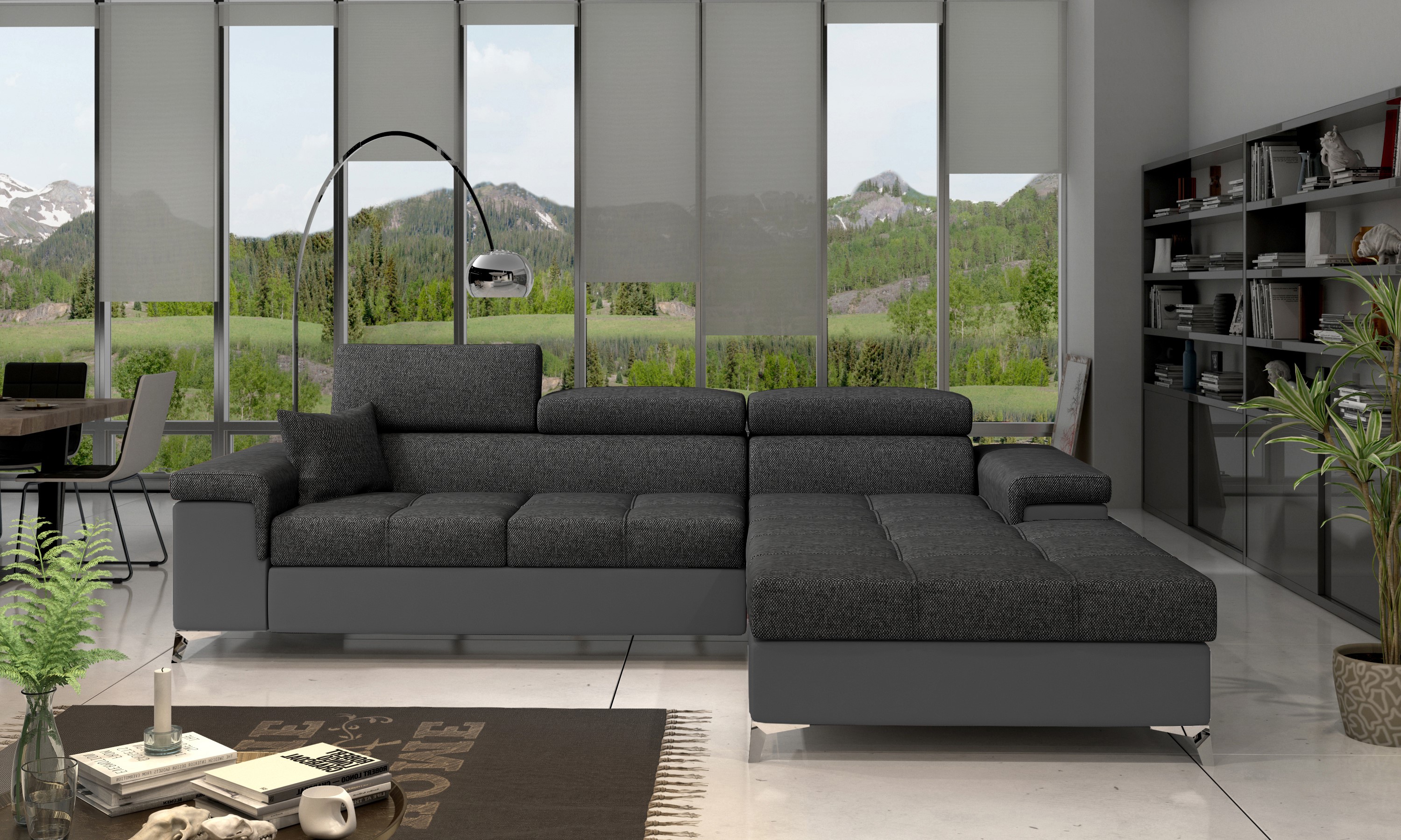 Sedací souprava Ricardo Provedení: Pravá varianta, látka: Inari 96/ Soft 29